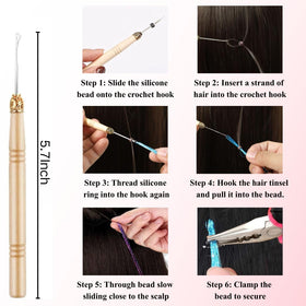 Lumitressa needles set for precise bead work