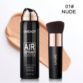 Lumiyou Airbrush Foundation Spray fine mist for seamless blending.