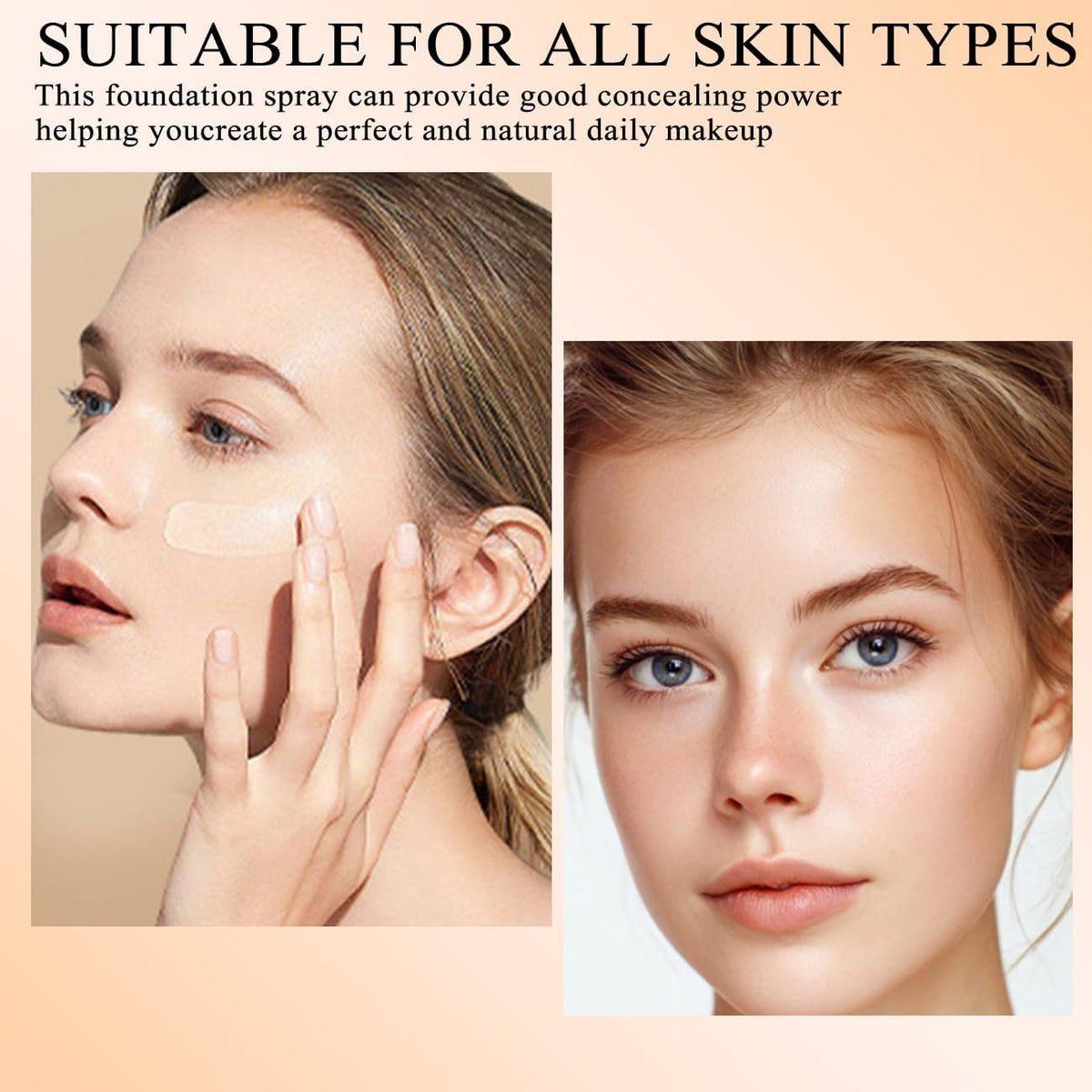 Lumiyou Airbrush Foundation Spray for all skin types with a gentle formula.