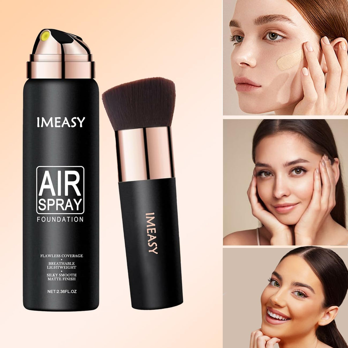 Lumiyou Airbrush Foundation Spray natural tone matches diverse complexions.