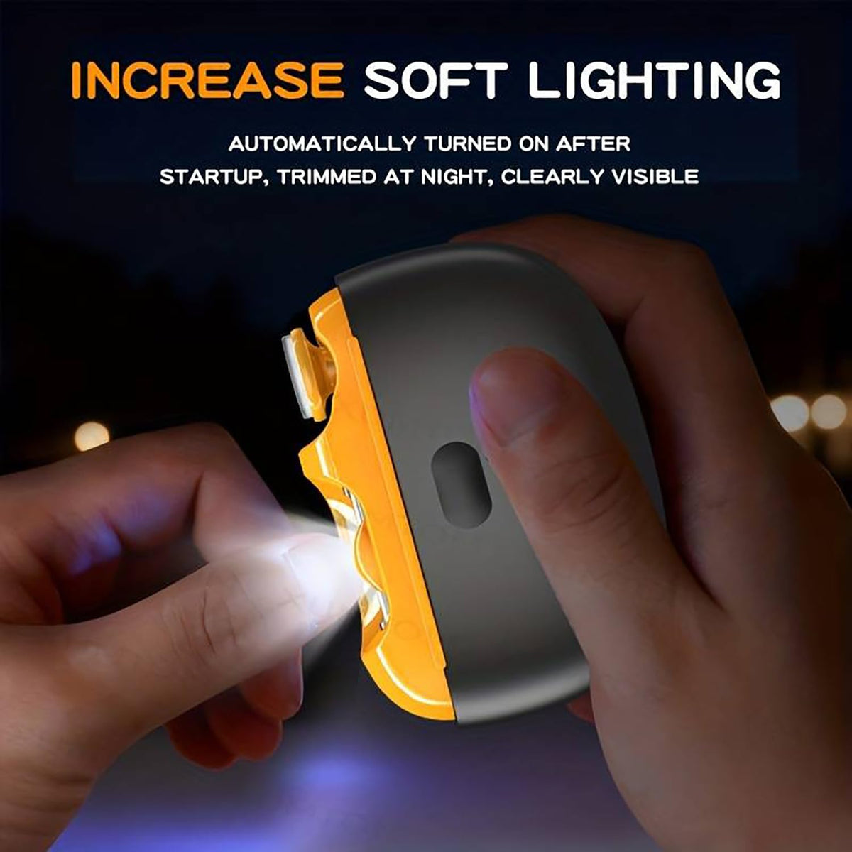 Lumzist nail clipper Type-C charging for quick, cordless power.