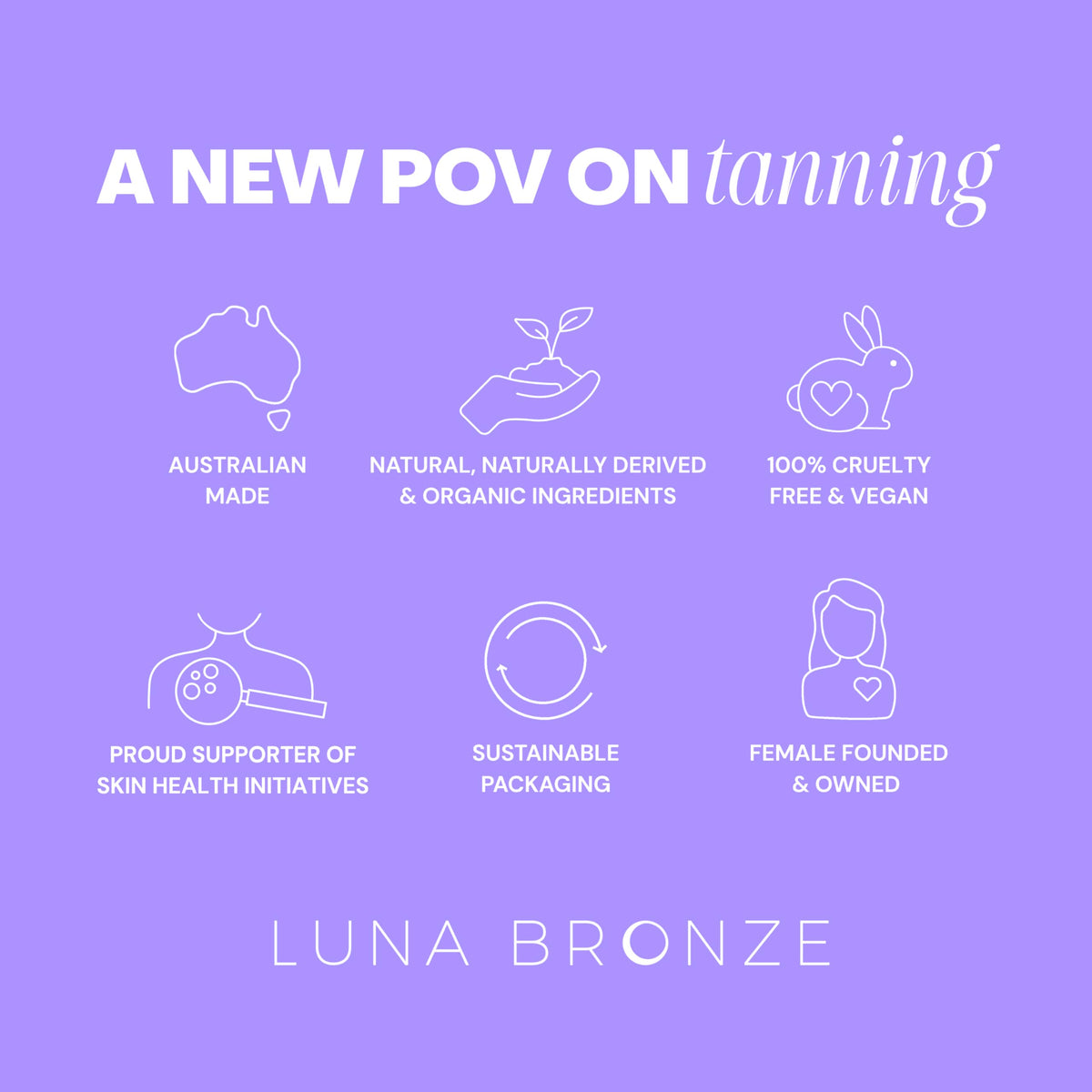 Luna Bronze fast-developing tan reaching deeper shade in hours.