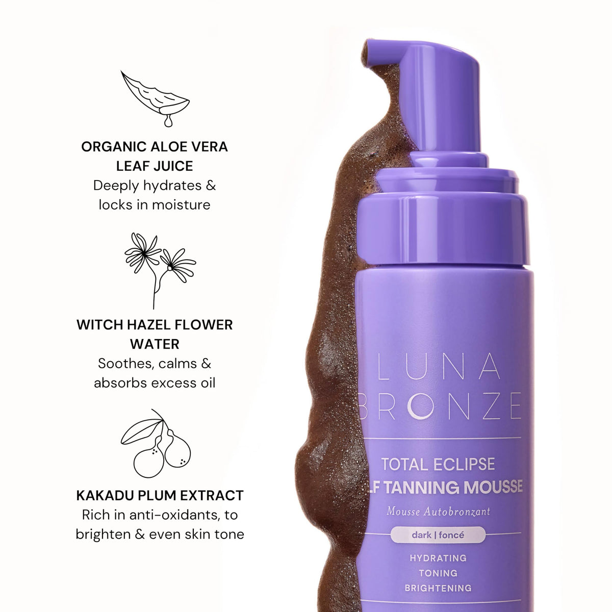 Luna Bronze Kakadu Plum balances complexion for an even look.