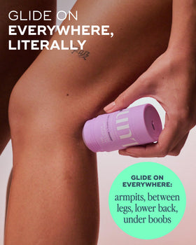 Luna Daily All Over Deodorant Stick hyaluronic acid ingredient close-up supports hydration