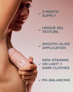 Luna Daily Deodorant contains hyaluronic acid for skin hydration