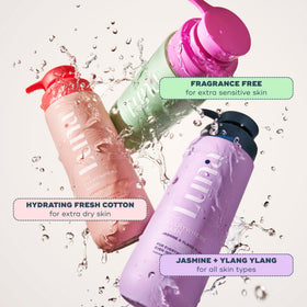 Luna Daily Hydrating Everywhere Wash hand application on skin