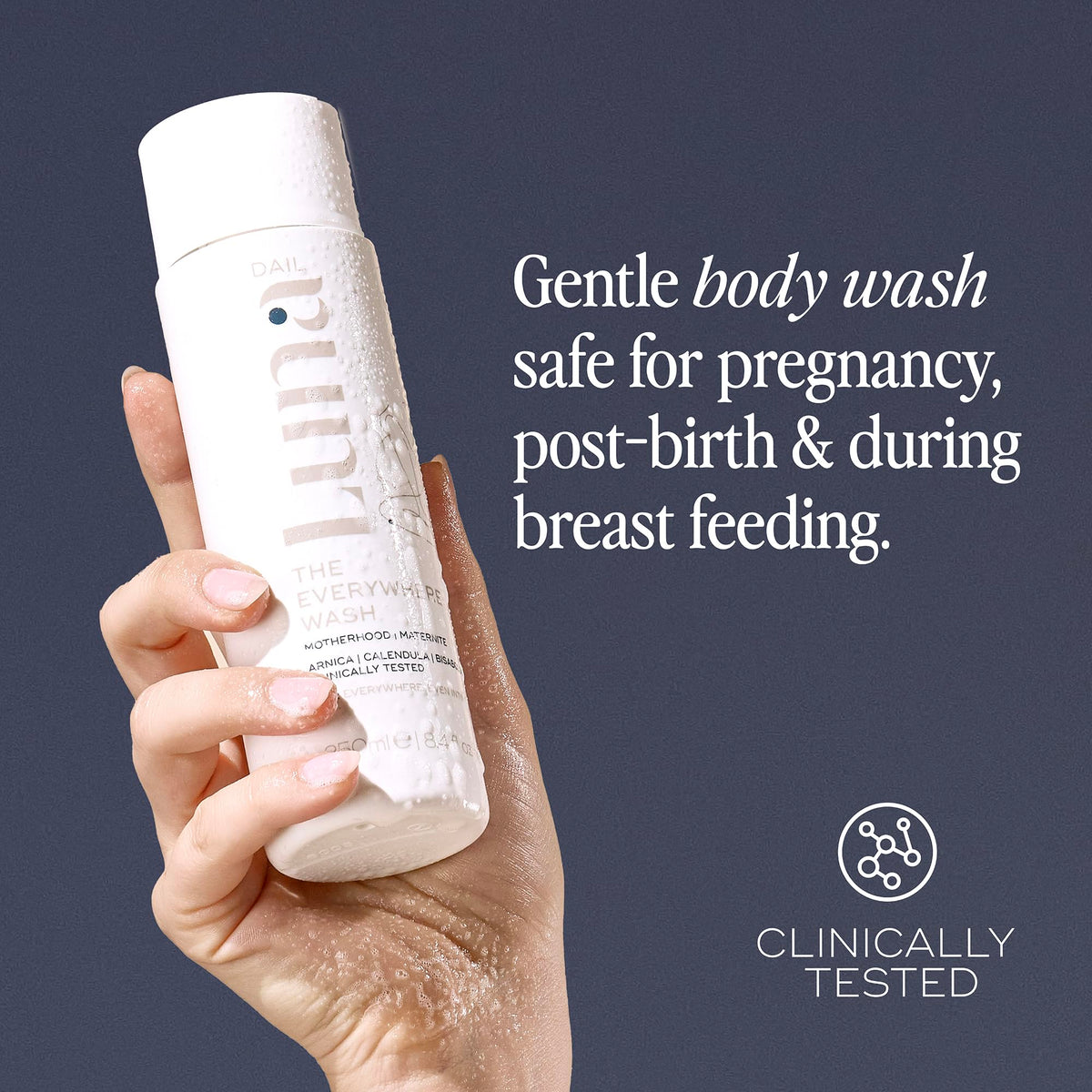 Luna Daily Intimate Wash foamy lather ideal for a soothing shower