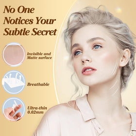 Lunafleur invisible tape Instant Lift illustrating quick smoothing of sagging skin