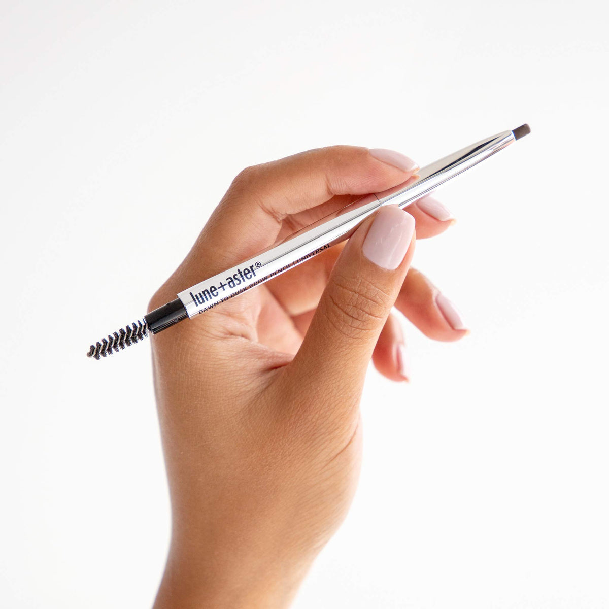 Lune+Aster Brow Pencil longwear formula provides lasting definition.
