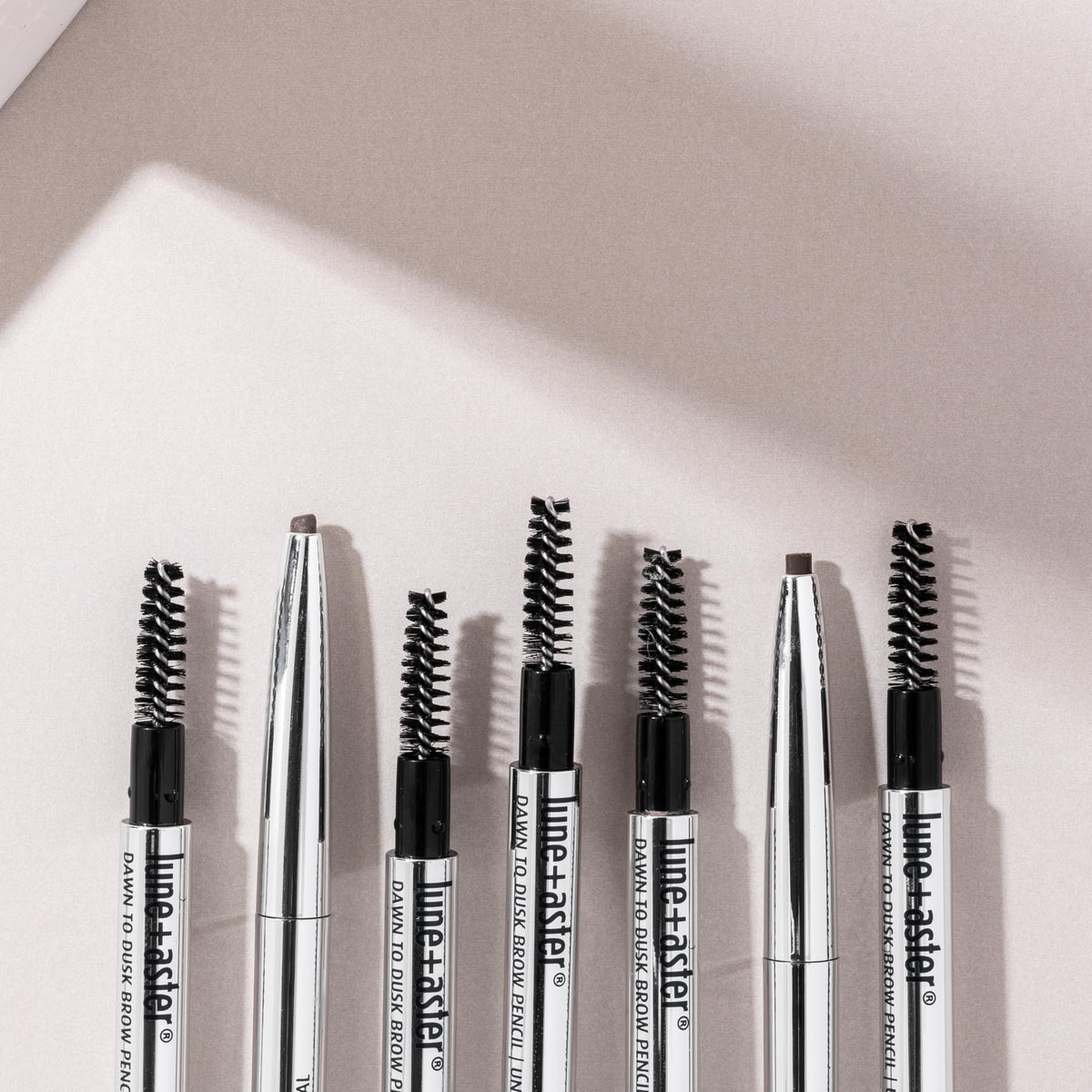 Lune+Aster Brow Pencil no sharpening needed for simple daily use.