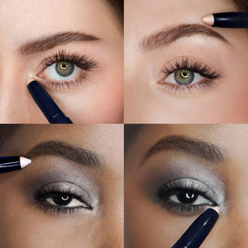 Lune+Aster Eye Illuminator on eyelid for soft champagne glow across skin tones