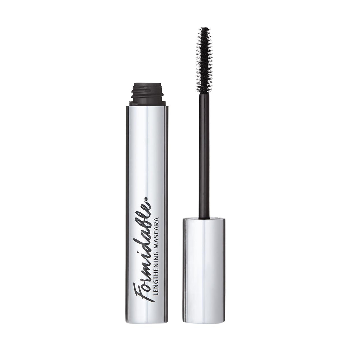 Lune+Aster Formidable Lengthening Mascara brush close-up with short bristles for precise definition.