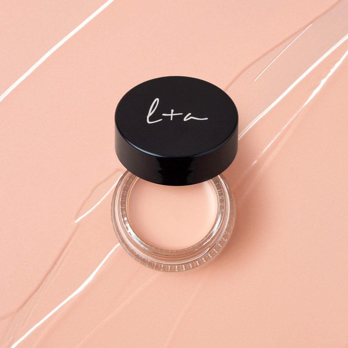 Lune+Aster Undereye Corrector sponge application demonstrates easy blending.