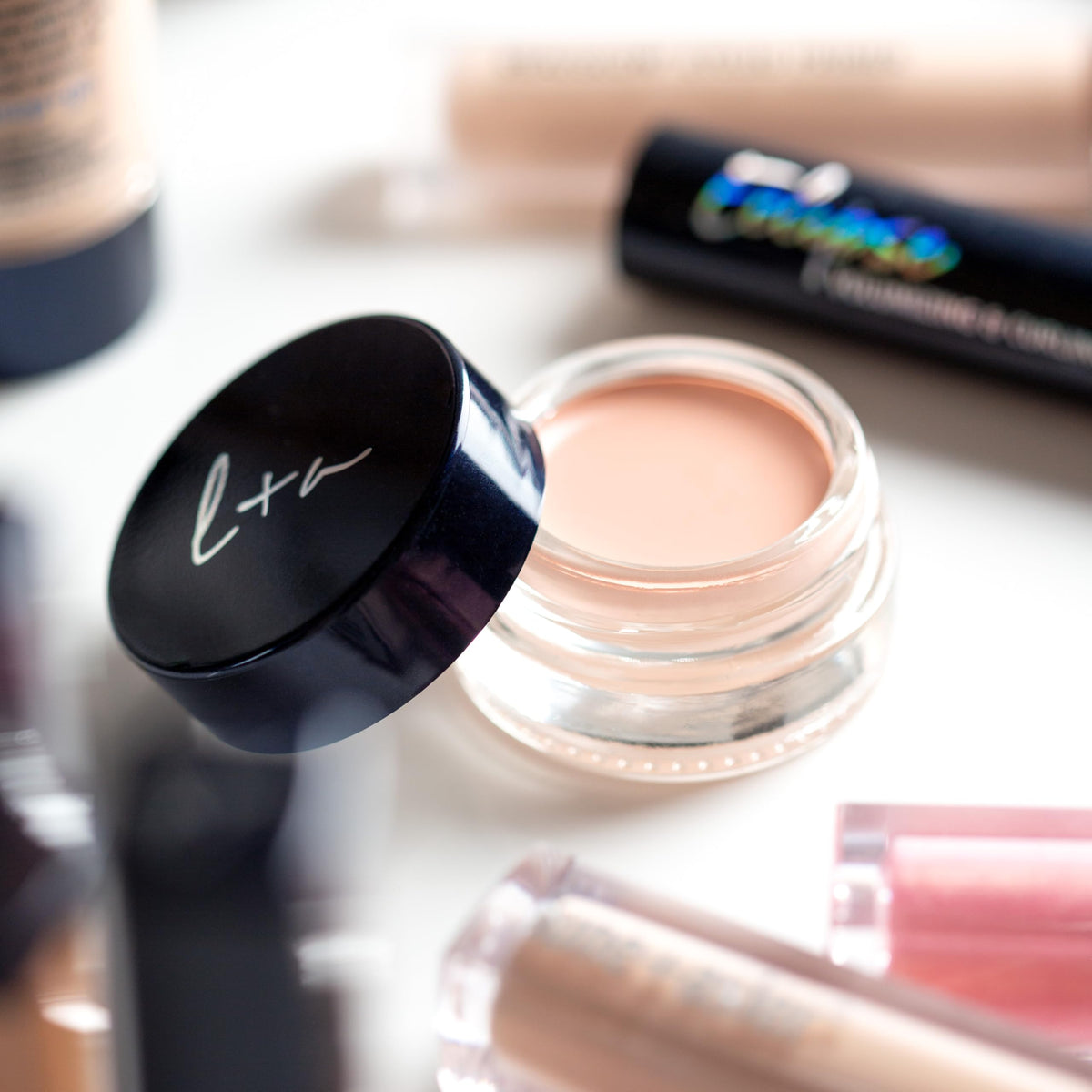 Lune+Aster Undereye Corrector vegan gluten-free label signals clean beauty.