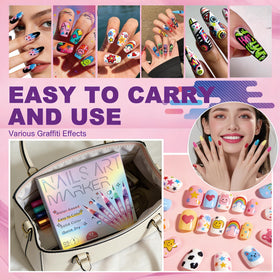 LuneHe life fast-drying formula on vibrant nail art pens