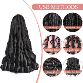 Luoyudu black women braiding hair designed to blend with diverse tones