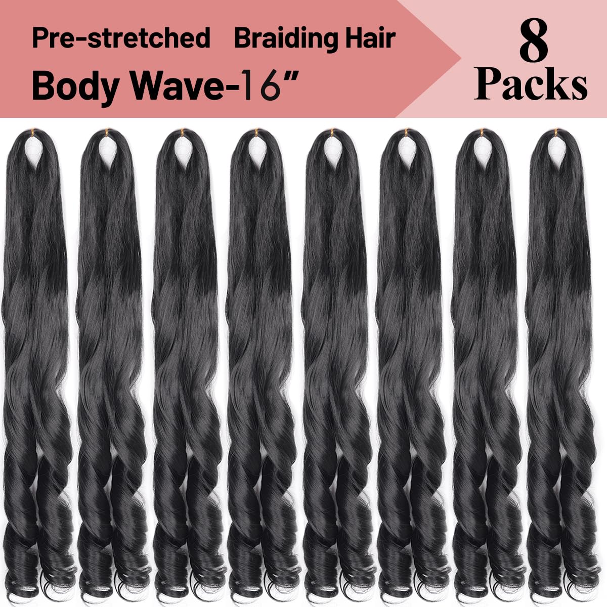 Luoyudu 1B black French curls add natural-looking depth.