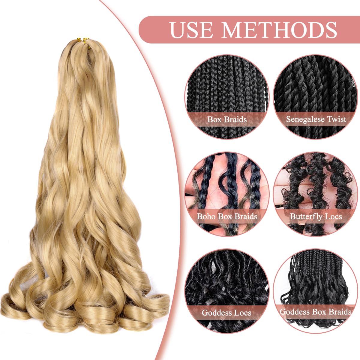 Reusable Luoyudu braiding hair with proper care for multiple styles.