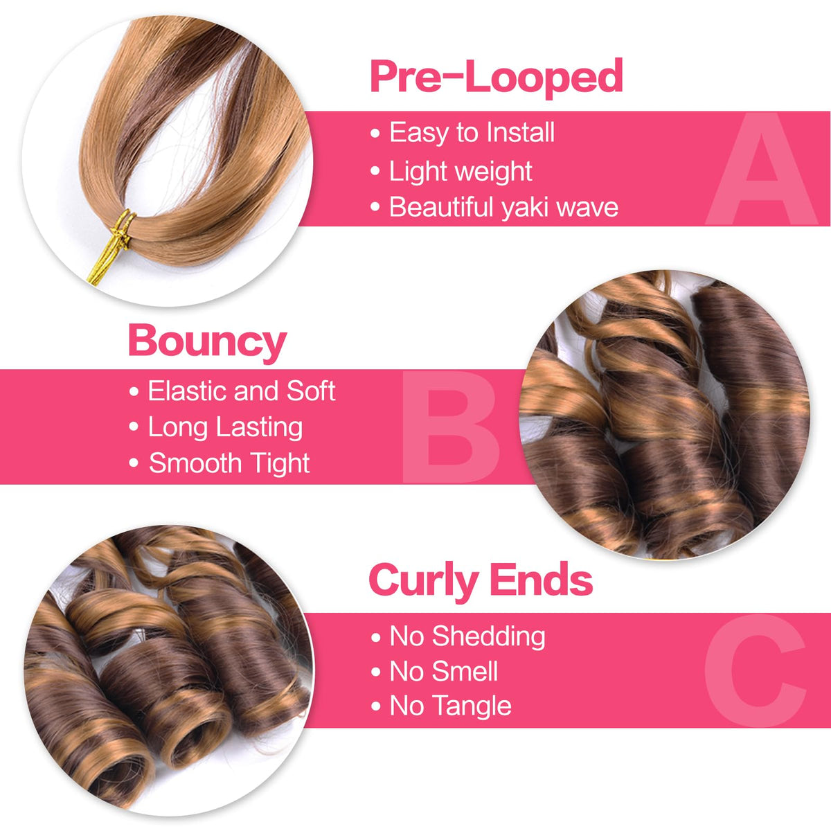 Luoyudu pre-stretched 12inch hair shows lightweight, quick-to-braid texture.
