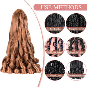 Luoyudu 24-inch Senegalese twist using French curl hair