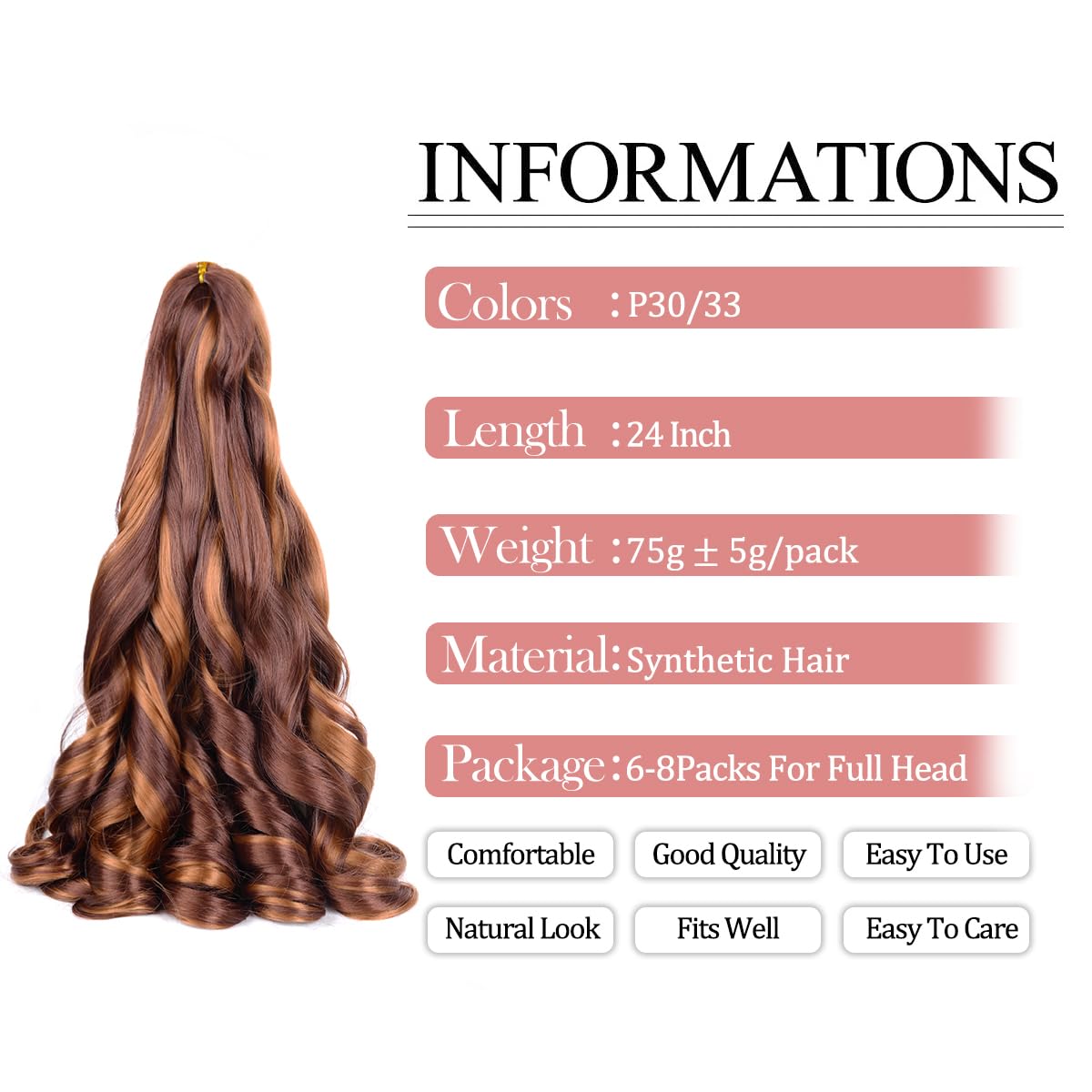 Luoyudu braiding hair feels soft and silky for comfortable daily wear.