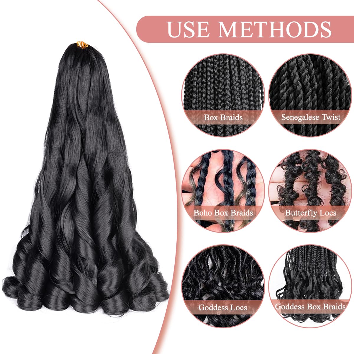 Luoyudu color variations under light give natural shading in braids.