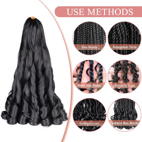 Luoyudu color variations under light give natural shading in braids.