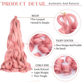 Luoyudu 24 inch pre-stretched braiding extensions in calm styling
