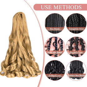 Luoyudu soft silky braiding hair detail highlighting natural look and smooth styling