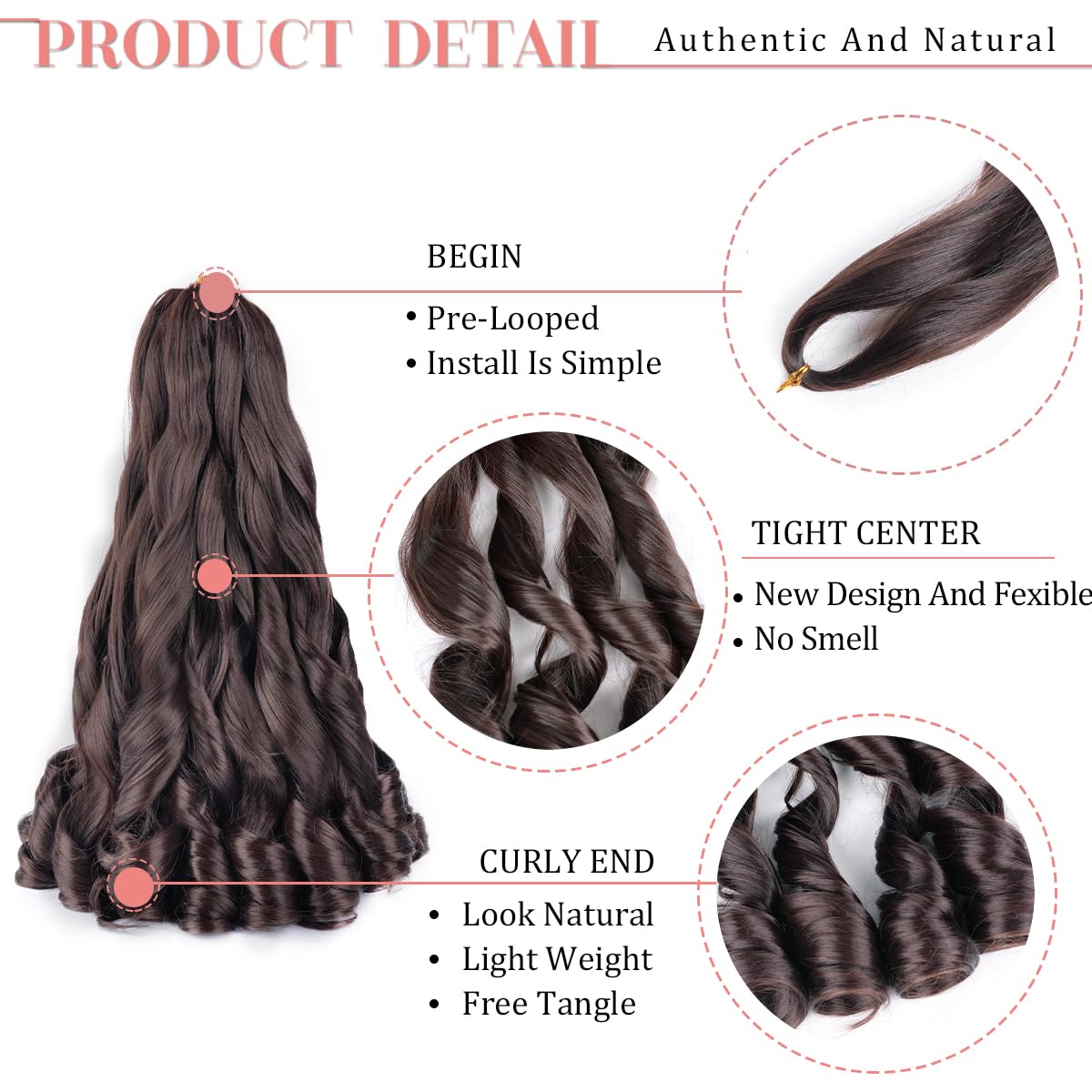 Luoyudu soft silky texture braiding hair for comfortable wear and styling.