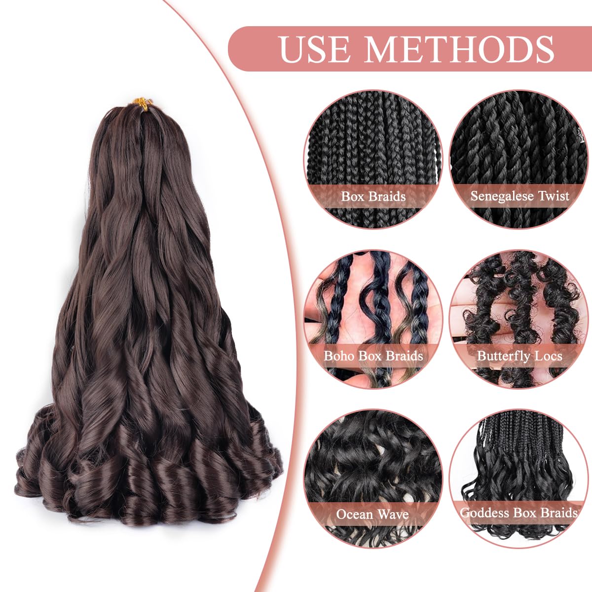 Luoyudu braided styles with box braid and Senegalese twist possibilities.