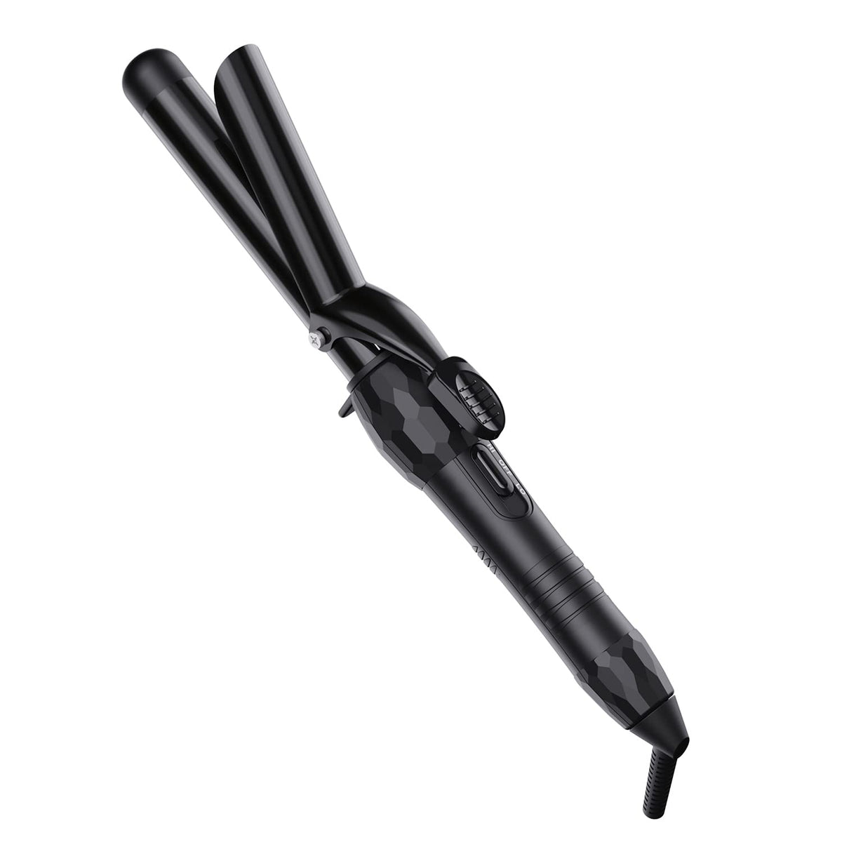 LURA 1-inch curling iron barrel delivers smooth, glossy curls with ceramic tourmaline coating.