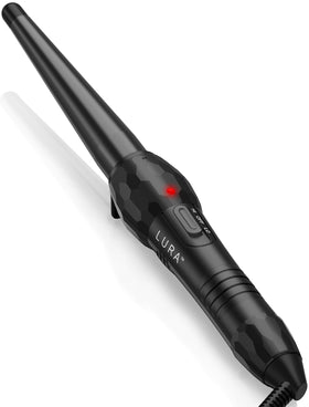 LURA Ceramic Tourmaline Curling Wand exterior view for sleek styling.