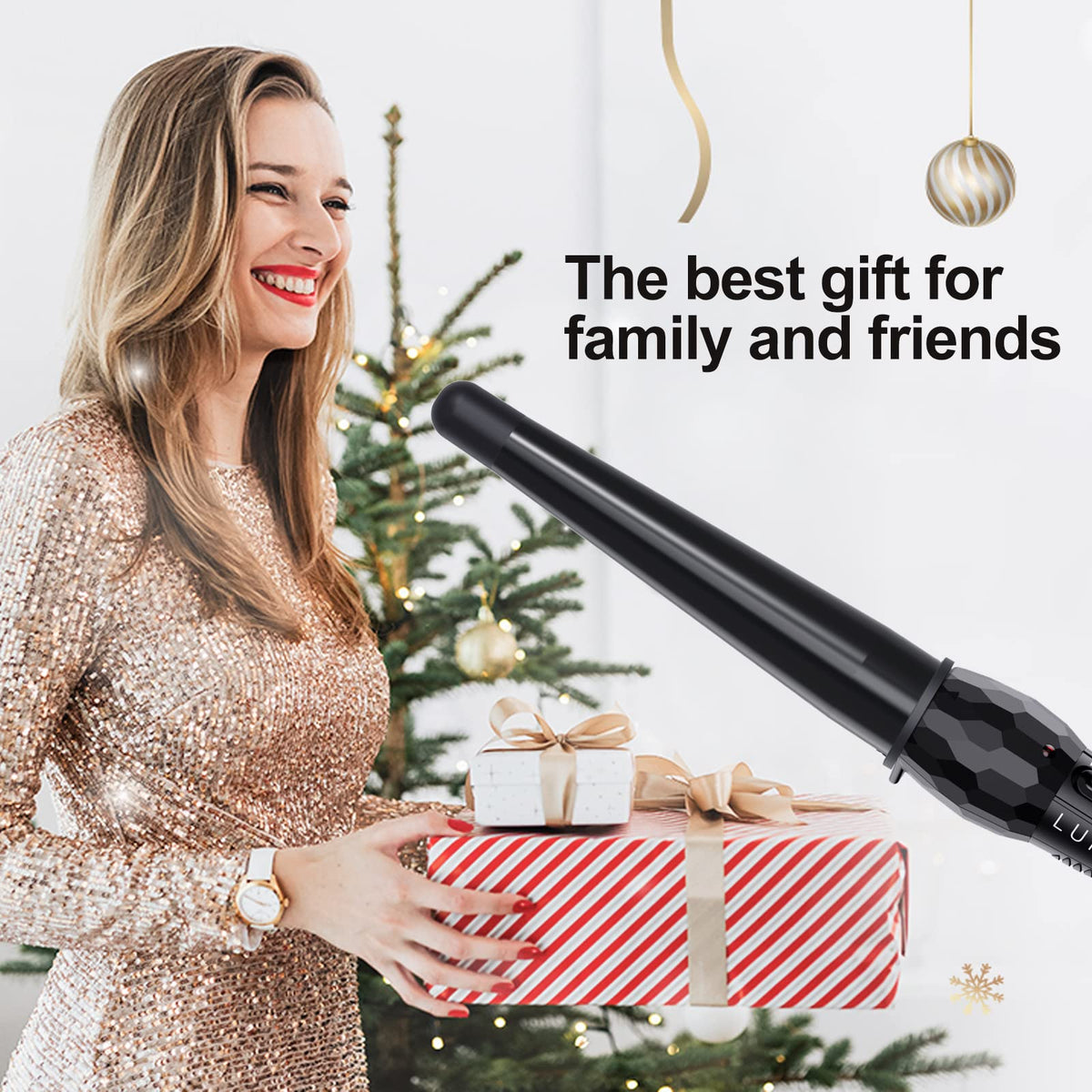 LURA wand is travel-friendly for easy styling on the go