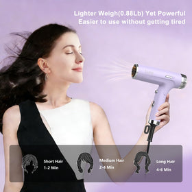 LURA concentrator nozzle for precise, sleek blowouts on the go.