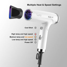 LURA concentrator nozzle for precise, sleek blowouts on the go
