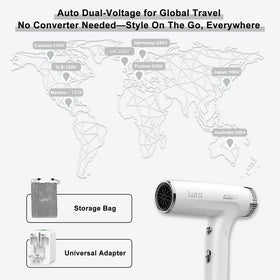 LURA hair dryer diffuser attachment for defined curls and soft volume