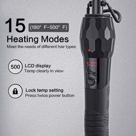 LURA ceramic-coated plates offer even heat for frizz reduction and lasting straightening.