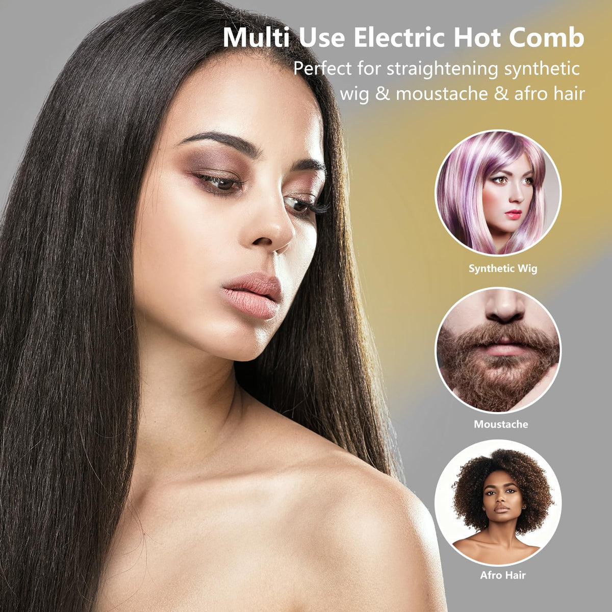 LURA hot comb dual voltage supports travel styling worldwide