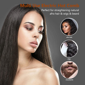 LURA Nano Titanium Hot Comb includes a heat-resistant guard and wig cap.