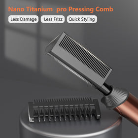 LURA Nano Titanium Hot Comb with titanium coating for fast heat recovery and even heat.