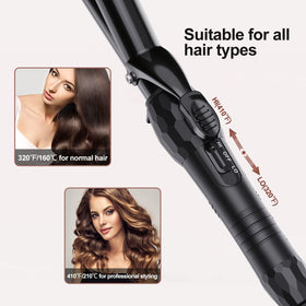 LURA soft-loose-waves for relaxed, elegant hairstyles with a glossy finish.
