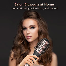 LURA tangle-free bristles promote smooth detangling and scalp massage.