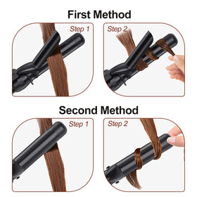 LURA two heat settings 320F-410F adapt to gentle waves or defined curls.