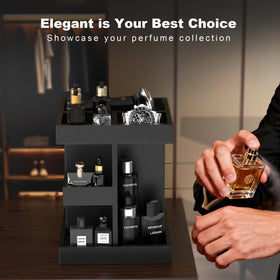 Luraxquty countertop perfume display keeps items within reach.