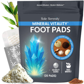 Lure Essentials Sole Serenity foot pads pack for daily mineral-infused use.