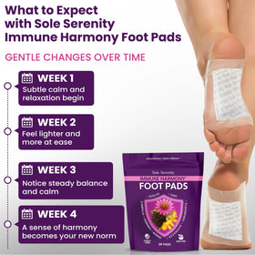 Lure Essentials Sole Serenity foot pads elderberry focus emphasizing immune-support-inspired pampering.