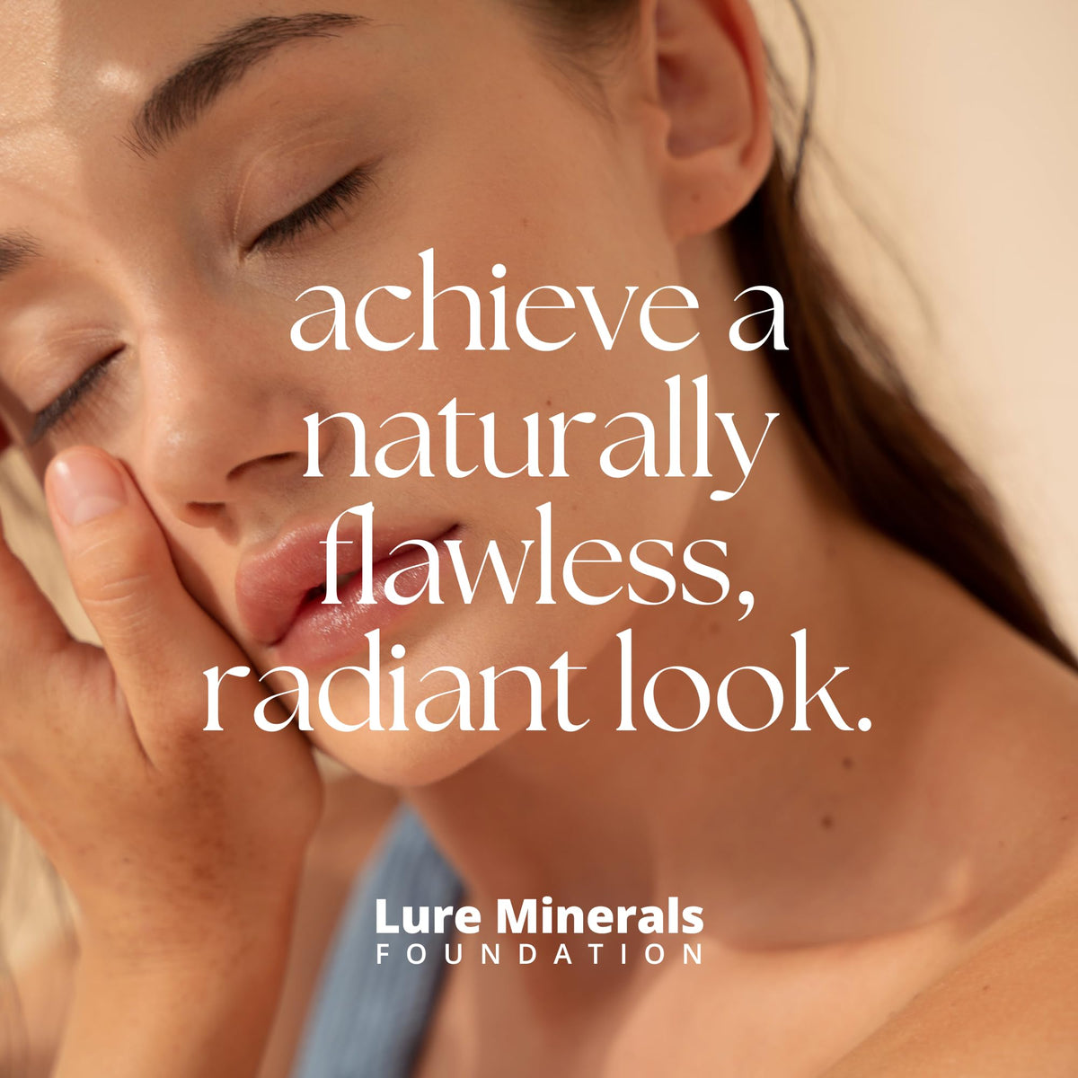 Lure Minerals foundation natural minerals on skin for refined, radiant tone