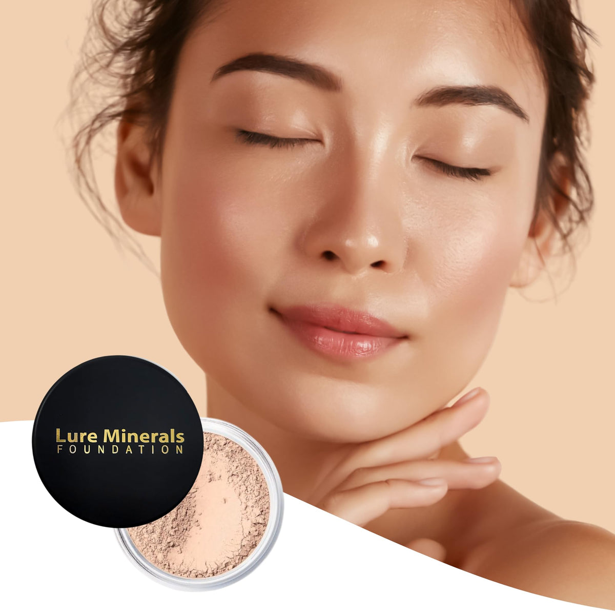 Lure Minerals Foundation natural radiance with mineral light-reflecting finish