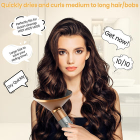 Frizz-control design of Luresta diffuser with wide bowl for smooth curls